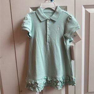NWT Ralph Lauren blue turquoise diaper cover set